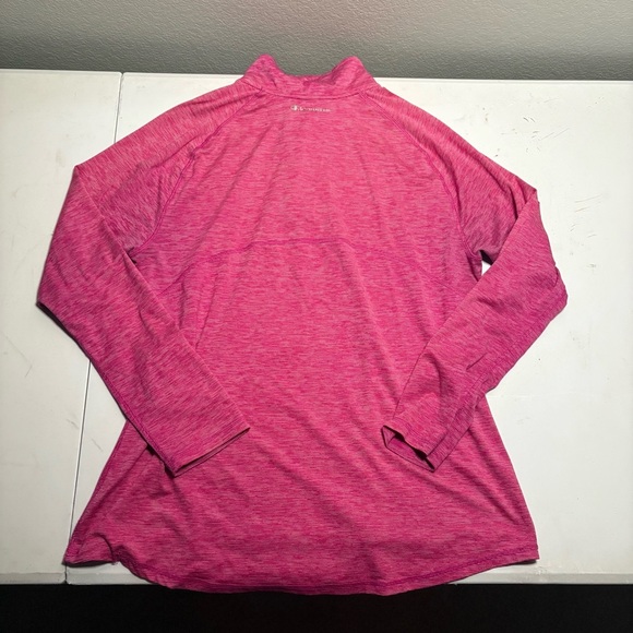 Champion Women's Pink Long Sleeve Quarter-Zip Top - Picture 10 of 10